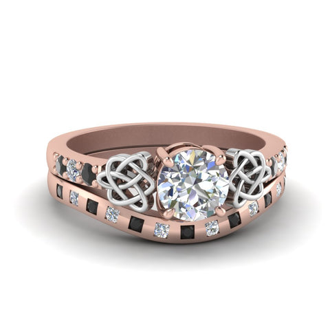round-cut-celtic-ring-and-matching-band-with-black-diamond-in-14K-rose-gold-FDENS2255B4ROGBLACK-NL-RG?v=1757052249