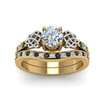 Load image into Gallery viewer, round-cut-channel-band-celtic-bridal-set-with-black-diamond-in-14K-yellow-gold-FDENS2255B2ROGBLACKANGLE5-NL-YG_d8f40cc9-6d5c-4272-a022-2d3338195d89?v=1756980511
