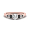 Load image into Gallery viewer, round-cut-channel-three-stone-diamond-engagement-ring-with-black-diamond-in-rose-gold-FDENS205RORGBLACK-NL-RG.jpg