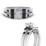 Load image into Gallery viewer, round-cut-channel-three-stone-diamond-engagement-ring-with-black-diamond-in-white-gold-FDENS205ROGBLACK-NL-WG.jpg

