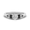 Load image into Gallery viewer, round-cut-channel-three-stone-diamond-engagement-ring-with-black-diamond-in-white-gold-FDENS205RORGBLACK-NL-WG.jpg