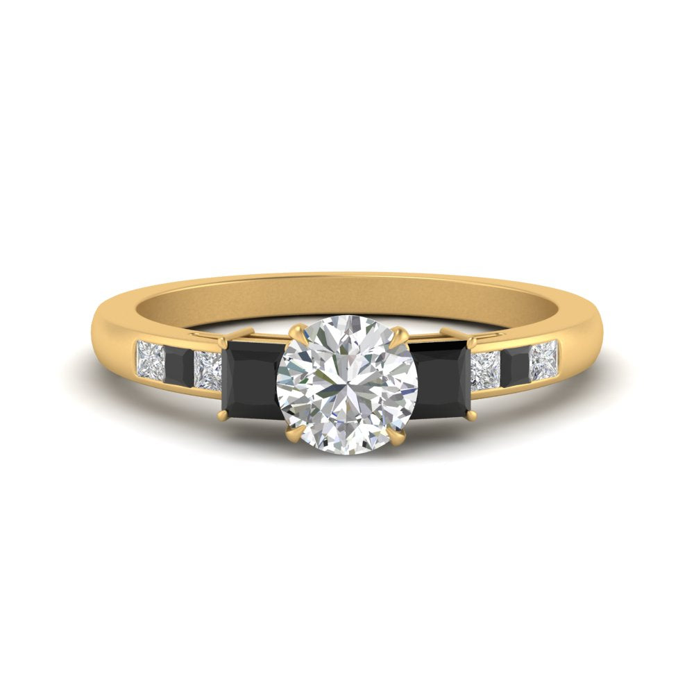 round-cut-channel-three-stone-diamond-engagement-ring-with-black-diamond-in-yellow-gold-FDENS205RORGBLACK-NL-YG.jpg