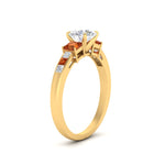 Load image into Gallery viewer, round-cut-channel-three-stone-diamond-engagement-ring-with-orange-sapphire-in-yellow-gold-FDENS205RORGSAOR-NL-YG.jpg
