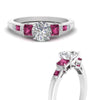 Load image into Gallery viewer, round-cut-channel-three-stone-diamond-engagement-ring-with-pink-sapphire-in-white-gold-FDENS205RORGSADRPI-NL-WG.jpg