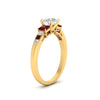 Load image into Gallery viewer, round-cut-channel-three-stone-diamond-engagement-ring-with-ruby-in-yellow-gold-FDENS205RORGRUDR-NL-YG.jpg