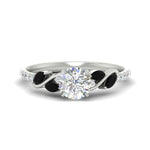 Load image into Gallery viewer, round-cut-curved-vine-black-diamond-engagement-ring-in-white-gold-fdens11635rorgblacksleep-nl-wg.jpg?v=1763110620