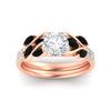 Load image into Gallery viewer, round-cut-curved-vine-black-diamond-wedding-ring-set-in-rose-gold-fdens11635rogblackangle5-nl-rg.jpg?v=1764647005