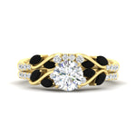 Load image into Gallery viewer, round-cut-curved-vine-black-diamond-wedding-ring-set-in-yellow-gold-fdens11635rogblacksleep-nl-yg_c04d2890-9002-4da5-b57d-2d4b7eec67cf.jpg?v=1764647087

