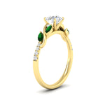 Load image into Gallery viewer, round-cut-curved-vine-emerald-engagement-ring-in-yellow-gold-fdens11635rorgemgrangle2-nl-yg.jpg?v=1763110545
