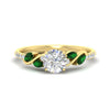 Load image into Gallery viewer, round-cut-curved-vine-emerald-engagement-ring-in-yellow-gold-fdens11635rorgemgrsleep-nl-yg.jpg?v=1763110545
