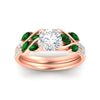 Load image into Gallery viewer, round-cut-curved-vine-emerald-wedding-ring-set-in-rose-gold-fdens11635rogemgrangle5-nl-rg_2a12f246-3235-4814-9dfc-b99d345e1ca6.jpg?v=1764647087