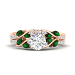 Load image into Gallery viewer, round-cut-curved-vine-emerald-wedding-ring-set-in-rose-gold-fdens11635rogemgrsleep-nl-rg_aa881831-3ddf-4a43-b67e-c4732e0d6a0e.jpg?v=1764647087

