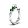 Load image into Gallery viewer, round-cut-curved-vine-emerald-wedding-ring-set-in-white-gold-fdens11635rogemgrangle2-nl-wg.jpg?v=1764647005
