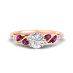 Load image into Gallery viewer, round-cut-curved-vine-pink-sapphire-engagement-ring-in-rose-gold-fdens11635rorgsadrpisleep-nl-rg.jpg?v=1763110545