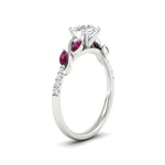 Load image into Gallery viewer, round-cut-curved-vine-pink-sapphire-engagement-ring-in-white-gold-fdens11635rorgsadrpiangle2-nl-wg.jpg?v=1763110545
