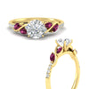 Load image into Gallery viewer, round-cut-curved-vine-pink-sapphire-engagement-ring-in-yellow-gold-fdens11635rorgsadrpiangle3-nl-yg.jpg?v=1763110545