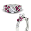 Load image into Gallery viewer, round-cut-curved-vine-pink-sapphire-wedding-ring-set-in-white-gold-fdens11635rogsadrpiangle3-nl-wg.jpg?v=1764647005