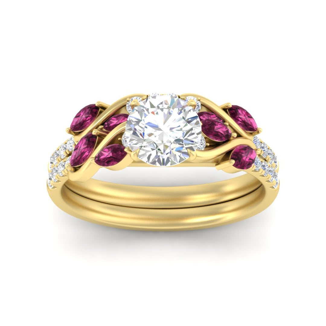 round-cut-curved-vine-pink-sapphire-wedding-ring-set-in-yellow-gold-fdens11635rogsadrpiangle5-nl-yg.jpg?v=1764647005