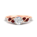 Load image into Gallery viewer, round-cut-curved-vine-ruby-engagement-ring-in-rose-gold-fdens11635rorgrudrsleep-nl-rg.jpg?v=1763110620
