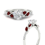 Load image into Gallery viewer, round-cut-curved-vine-ruby-engagement-ring-in-white-gold-fdens11635rorgrudrangle3-nl-wg.jpg?v=1763110620