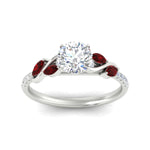 Load image into Gallery viewer, round-cut-curved-vine-ruby-engagement-ring-in-white-gold-fdens11635rorgrudrangle5-nl-wg.jpg?v=1763110620