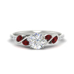 Load image into Gallery viewer, round-cut-curved-vine-ruby-engagement-ring-in-white-gold-fdens11635rorgrudrsleep-nl-wg.jpg?v=1763110620
