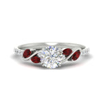 Load image into Gallery viewer, round-cut-curved-vine-ruby-engagement-ring-in-white-gold-fdens11635rorgrudrsleep-nl-wg.jpg?v=1763110620
