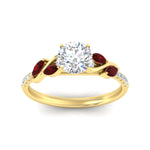 Load image into Gallery viewer, round-cut-curved-vine-ruby-engagement-ring-in-yellow-gold-fdens11635rorgrudrangle5-nl-yg.jpg?v=1763110620
