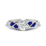 Load image into Gallery viewer, round-cut-curved-vine-sapphire-engagement-ring-in-white-gold-fdens11635rorgsablsleep-nl-wg.jpg?v=1763110545