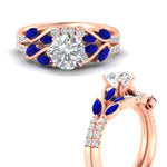 Load image into Gallery viewer, round-cut-curved-vine-sapphire-wedding-ring-set-in-rose-gold-fdens11635rogsablangle3-nl-rg.jpg?v=1764647005