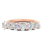 Load image into Gallery viewer, round-cut-diamond-3-carat-bridal-wedding-band-in-rose-gold-FDENS141ROB-3.00CT-NL-RG-HW
