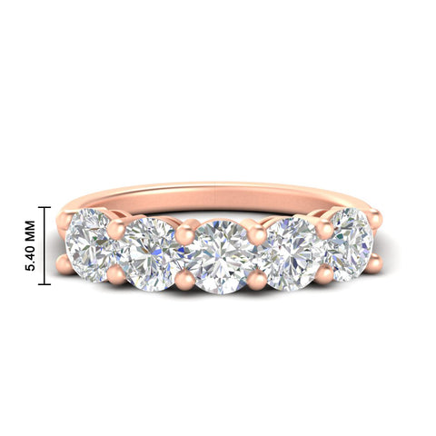 Elegant 3 Carat Round Gemstone Ring for Women