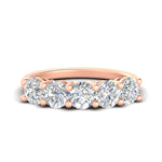 Load image into Gallery viewer, round-cut-diamond-3-carat-bridal-wedding-band-in-rose-gold-FDENS141ROB-3.00CT-NL-RG
