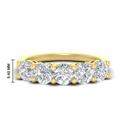 Elegant 3 Carat Round Gemstone Ring for Women