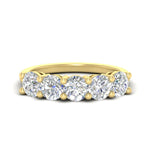 Load image into Gallery viewer, round-cut-diamond-3-carat-bridal-wedding-band-in-yellow-gold-FDENS141ROB-3.00CT-NL-YG
