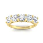 Load image into Gallery viewer, round-cut-diamond-3-carat-bridal-wedding-band-in-yellow-gold-FDENS141ROBANGLE5-3.00CT-NL-YG
