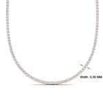 Load image into Gallery viewer, round-cut-diamond-7-carat-tennis-necklace-in-FDNK11334-(0.04CT)ANGLE1-NL-RG