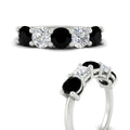Thumbnail 74 - round-cut-diamond-and-black-diamond-3-carat-bridal-wedding-band-in-white-gold-FDENS141ROBGBLACKANGLE3-3.00CT-NL-WG