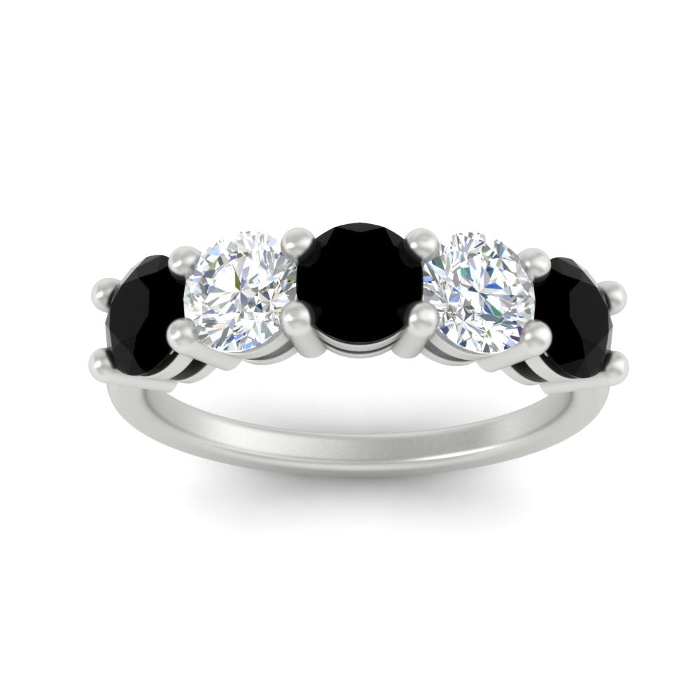 round-cut-diamond-and-black-diamond-3-carat-bridal-wedding-band-in-white-gold-FDENS141ROBGBLACKANGLE5-3.00CT-NL-WG