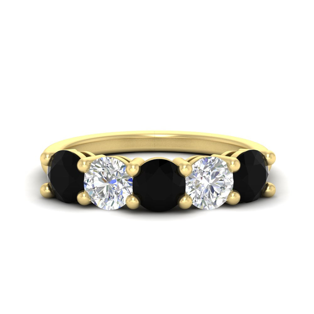 round-cut-diamond-and-black-diamond-3-carat-bridal-wedding-band-in-yellow-gold-FDENS141ROBGBLACK-3.00CT-NL-YG