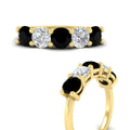 Thumbnail 110 - round-cut-diamond-and-black-diamond-3-carat-bridal-wedding-band-in-yellow-gold-FDENS141ROBGBLACKANGLE3-3.00CT-NL-YG