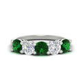 Thumbnail 61 - round-cut-diamond-and-emerald-3-carat-bridal-wedding-band-in-white-gold-FDENS141ROBGEMGR-3.00CT-NL-WG