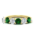 Thumbnail 99 - round-cut-diamond-and-emerald-3-carat-bridal-wedding-band-in-yellow-gold-FDENS141ROBGEMGR-3.00CT-NL-YG-HW
