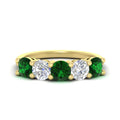 Thumbnail 97 - round-cut-diamond-and-emerald-3-carat-bridal-wedding-band-in-yellow-gold-FDENS141ROBGEMGR-3.00CT-NL-YG