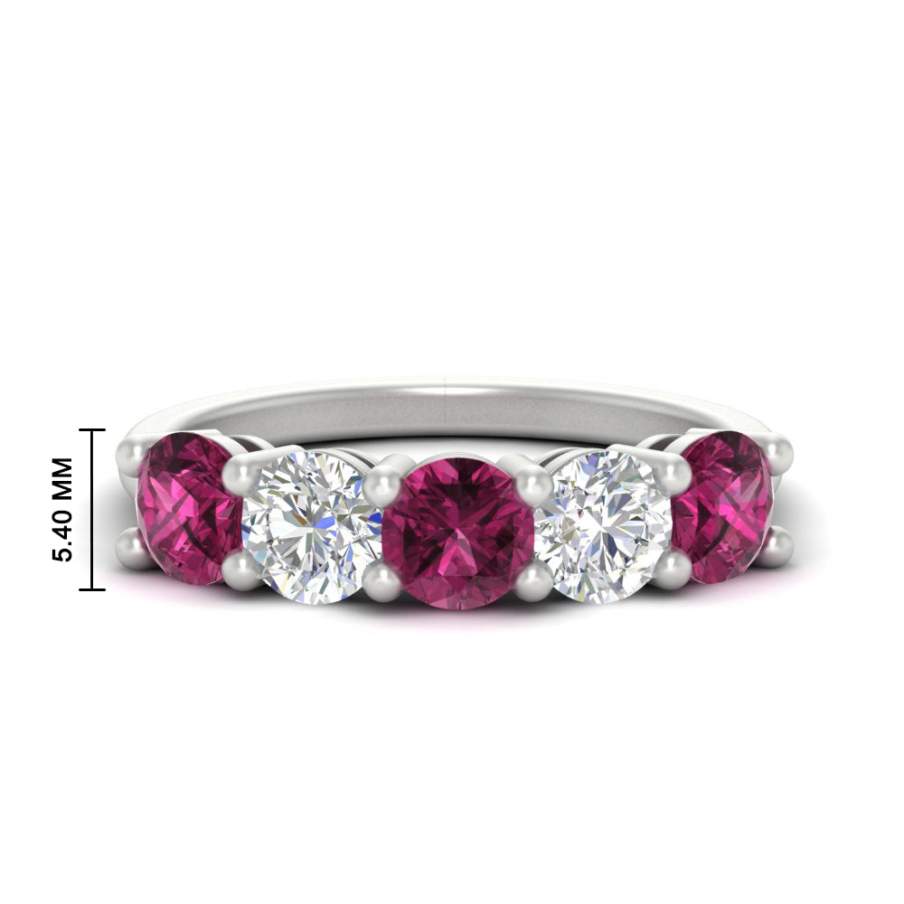 round-cut-diamond-and-pink-sapphire-3-carat-bridal-wedding-band-in-white-gold-FDENS141ROBGSADRPI-3.00CT-NL-WG-HW