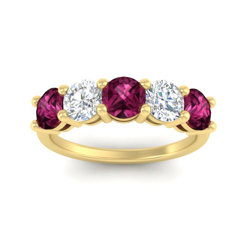 round-cut-diamond-and-pink-sapphire-3-carat-bridal-wedding-band-in-yellow-gold-FDENS141ROBGSADRPIANGLE5-3.00CT-NL-YG
