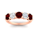 Thumbnail 40 - round-cut-diamond-and-ruby-3-carat-bridal-wedding-band-in-rose-gold-FDENS141ROBGRUDRANGLE5-3.00CT-NL-RG