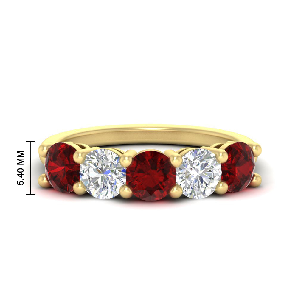 round-cut-diamond-and-ruby-3-carat-bridal-wedding-band-in-yellow-gold-FDENS141ROBGRUDR-3.00CT-NL-YG-HW