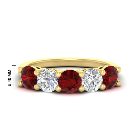 round-cut-diamond-and-ruby-3-carat-bridal-wedding-band-in-yellow-gold-FDENS141ROBGRUDR-3.00CT-NL-YG-HW