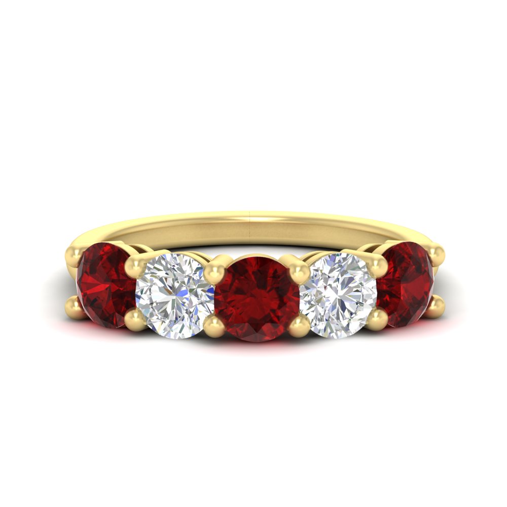 round-cut-diamond-and-ruby-3-carat-bridal-wedding-band-in-yellow-gold-FDENS141ROBGRUDR-3.00CT-NL-YG